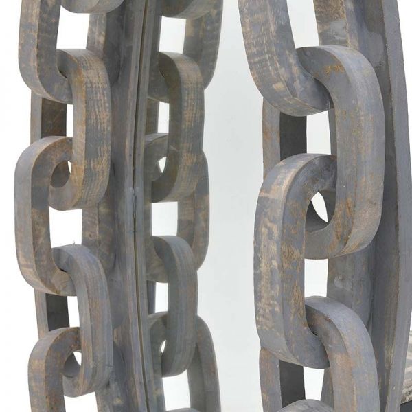 Oglinda Chain gri/natural 60x125cm